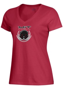 Gear for Sports MIT Engineers Womens Red Mia Short Sleeve T-Shirt