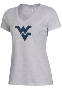 Gear for Sports West Virginia Mountaineers Womens Grey Mia Short Sleeve T-Shirt