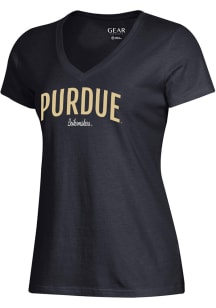 Purdue Boilermakers Black Gear for Sports Mia Short Sleeve T-Shirt