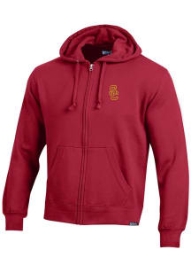 Gear for Sports USC Trojans Mens Red Big Cotton Long Sleeve Full Zip Jacket