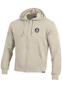 Gear for Sports Florida State Seminoles Mens Oatmeal Big Cotton Long Sleeve Full Zip Jacket