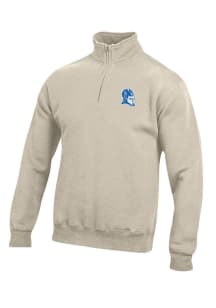 Gear for Sports Duke Blue Devils Mens Oatmeal Big Cotton Long Sleeve 1/4 Zip Pullover