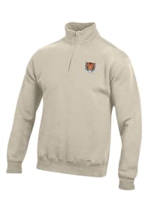 Gear for Sports Princeton Tigers Mens Oatmeal Big Cotton Long Sleeve 1/4 Zip Pullover