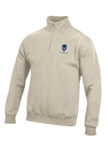 Gear for Sports Howard Bison Mens Oatmeal Big Cotton Long Sleeve 1/4 Zip Pullover
