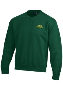 Gear for Sports North Dakota State Bison Mens Green Big Cotton Long Sleeve Crew Sweatshirt