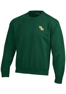 Gear for Sports William &amp; Mary Tribe Mens Green Big Cotton Long Sleeve Crew Sweatshirt