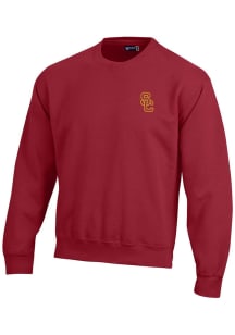 Gear for Sports USC Trojans Mens Red Big Cotton Long Sleeve Crew Sweatshirt