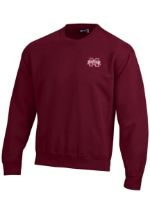 Gear for Sports Mississippi State Bulldogs Mens Red Big Cotton Long Sleeve Crew Sweatshirt