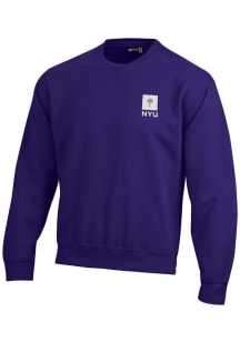 Gear for Sports NYU Violets Mens Purple Big Cotton Long Sleeve Crew Sweatshirt