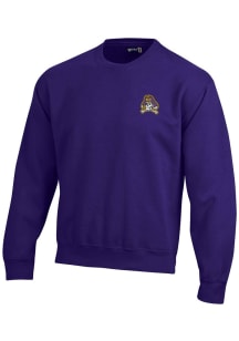 Gear for Sports East Carolina Pirates Mens Purple Big Cotton Long Sleeve Crew Sweatshirt