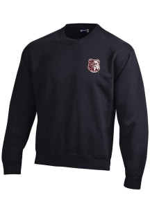 Gear for Sports Alabama A&amp;M Bulldogs Mens Black Big Cotton Long Sleeve Crew Sweatshirt