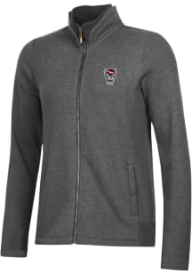 Gear for Sports NC State Wolfpack Womens Grey Relaxed Luxe Long Sleeve Full Zip Jacket