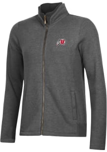 Gear for Sports Utah Utes Womens Grey Relaxed Luxe Long Sleeve Full Zip Jacket