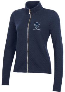 Gear for Sports Howard Bison Womens Blue Relaxed Quilted Long Sleeve Full Zip Jacket