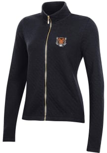Gear for Sports Princeton Tigers Womens Black Relaxed Quilted Long Sleeve Full Zip Jacket