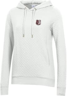 Gear for Sports Alabama A&amp;M Bulldogs Womens White Relaxed Quilted Hooded Sweatshirt
