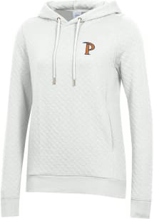 Gear for Sports Pepperdine Waves Womens White Relaxed Quilted Hooded Sweatshirt