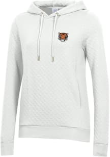 Gear for Sports Princeton Tigers Womens White Relaxed Quilted Hooded Sweatshirt