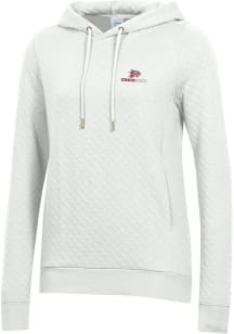 Gear for Sports CSU Chico Wildcats Womens White Relaxed Quilted Hooded Sweatshirt