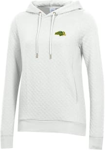 Gear for Sports North Dakota State Bison Womens White Relaxed Quilted Hooded Sweatshirt