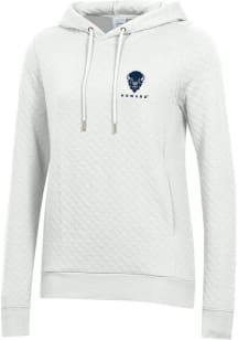 Gear for Sports Howard Bison Womens White Relaxed Quilted Hooded Sweatshirt