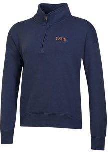 Gear for Sports Cal State Fullerton Titans Womens Blue Big Cotton 1/4 Zip Pullover