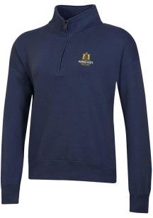 Gear for Sports Murray State Racers Womens Navy Blue Big Cotton Logo Qtr Zip