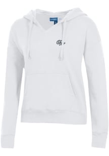 Gear for Sports George Washington Revolutionaries Womens White Big Cotton Hooded Sweatshirt