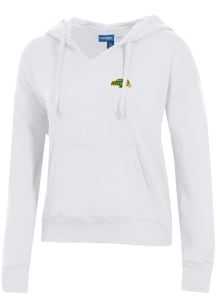 Gear for Sports North Dakota State Bison Womens White Big Cotton Hooded Sweatshirt