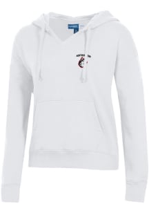 Gear for Sports Northeastern Huskies Womens White Big Cotton Hooded Sweatshirt
