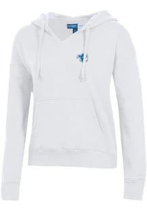Gear for Sports Seton Hall Pirates Womens White Big Cotton Hooded Sweatshirt