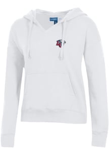 Gear for Sports Liberty Flames Womens White Big Cotton Hooded Sweatshirt