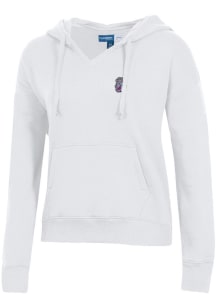 Gear for Sports James Madison Dukes Womens White Big Cotton Hooded Sweatshirt
