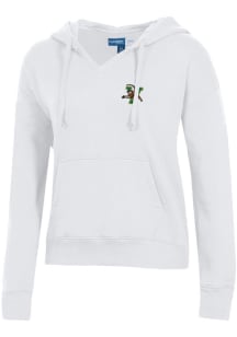 Gear for Sports Vermont Catamounts Womens White Big Cotton Hooded Sweatshirt