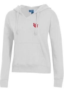 Gear for Sports Utah Utes Womens Grey Big Cotton Hooded Sweatshirt