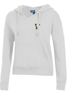Gear for Sports Vermont Catamounts Womens Grey Big Cotton Hooded Sweatshirt