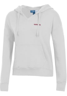 Gear for Sports Harvard Crimson Womens Grey Big Cotton Hooded Sweatshirt