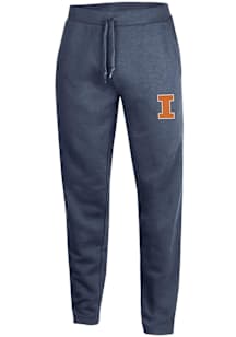 Gear for Sports Illinois Fighting Illini Mens Navy Blue Big Cotton Slim Sweatpants