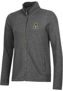 Gear for Sports Appalachian State Mountaineers Womens Grey Relaxed Luxe Long Sleeve Full Zip Jac..