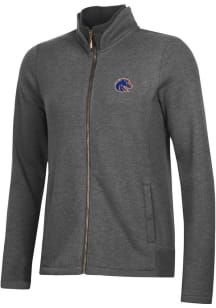 Gear for Sports Boise State Broncos Womens Grey Relaxed Luxe Long Sleeve Full Zip Jacket