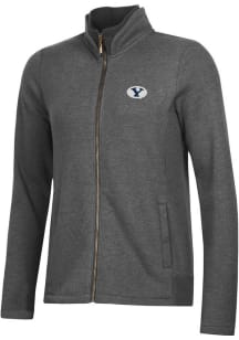 Gear for Sports BYU Cougars Womens Grey Relaxed Luxe Long Sleeve Full Zip Jacket