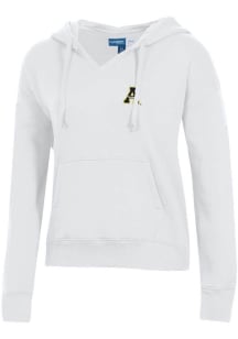 Gear for Sports Appalachian State Mountaineers Womens White Big Cotton Hooded Sweatshirt