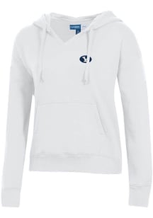 Gear for Sports BYU Cougars Womens White Big Cotton Hooded Sweatshirt