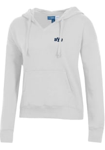 Gear for Sports BYU Cougars Womens Grey Big Cotton Hooded Sweatshirt