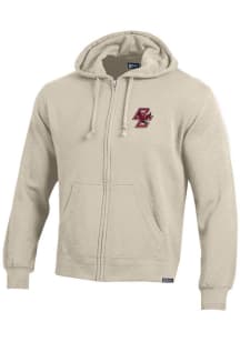 Gear for Sports Boston College Eagles Mens Oatmeal Big Cotton Long Sleeve Full Zip Jacket