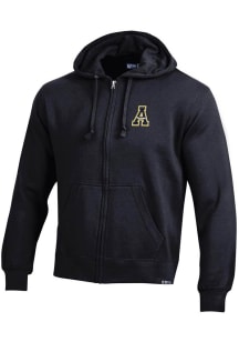 Gear for Sports Appalachian State Mountaineers Mens Black Big Cotton Long Sleeve Full Zip Jacket