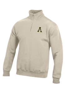 Gear for Sports Appalachian State Mountaineers Mens Oatmeal Big Cotton Long Sleeve 1/4 Zip Pullo..