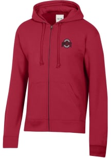 Mens Ohio State Buckeyes Red Gear for Sports Big Cotton Long Sleeve Full Zip Jacket