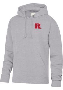 Mens Rutgers Scarlet Knights Grey Gear for Sports Logo Big Cotton Hooded Sweatshirt