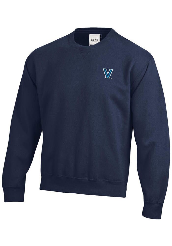 Gear for Sports Villanova Wildcats Mens Logo Big Cotton Crew